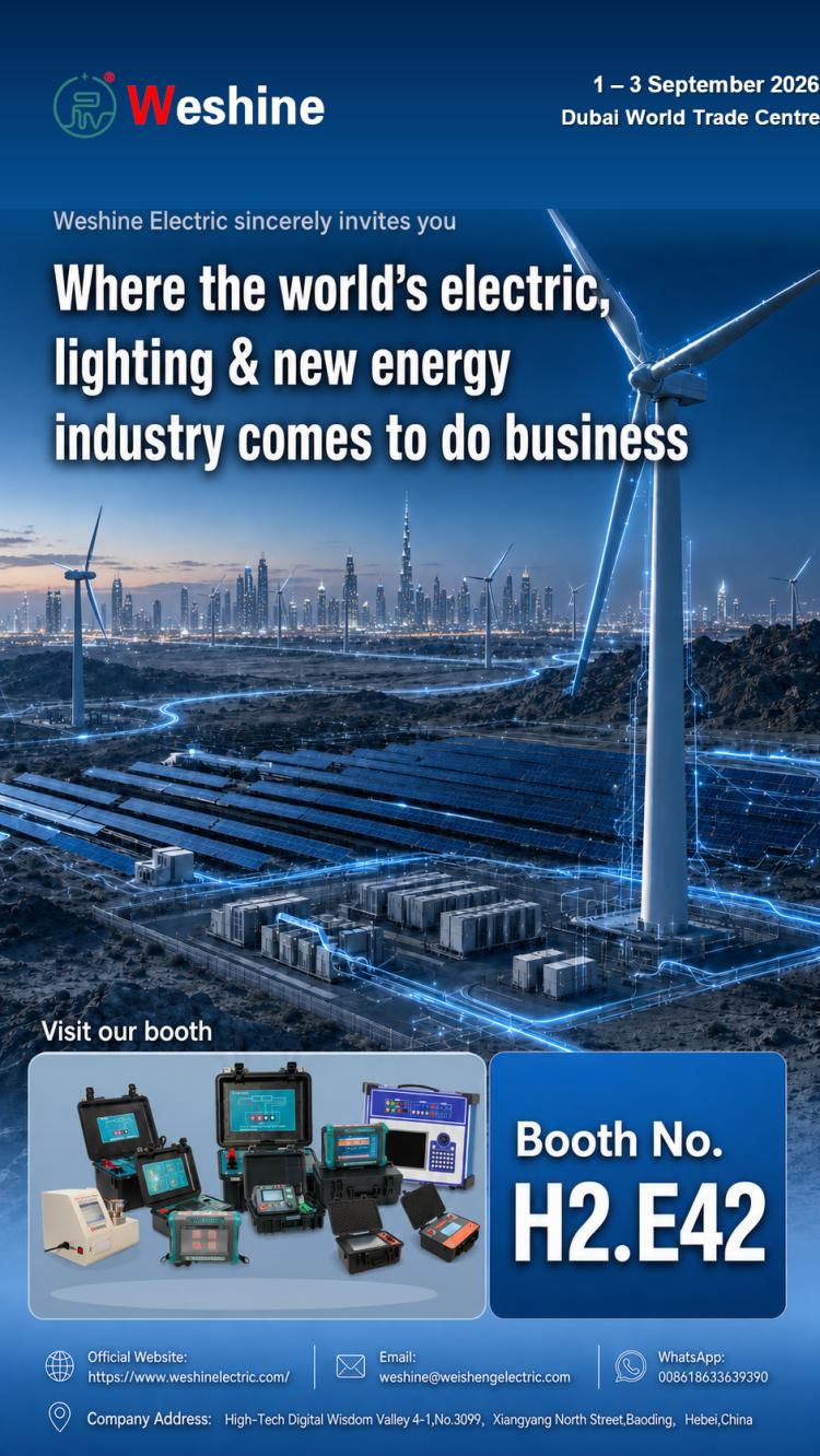 Weshine Electric در نمایشگاه انرژی خاورمیانه 2026 در دبی به نمایش گذاشته می شود